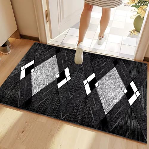 Tapis de couloir antidérapant lavable cuisine entrée salon chambre 80 x 250 cm - 4