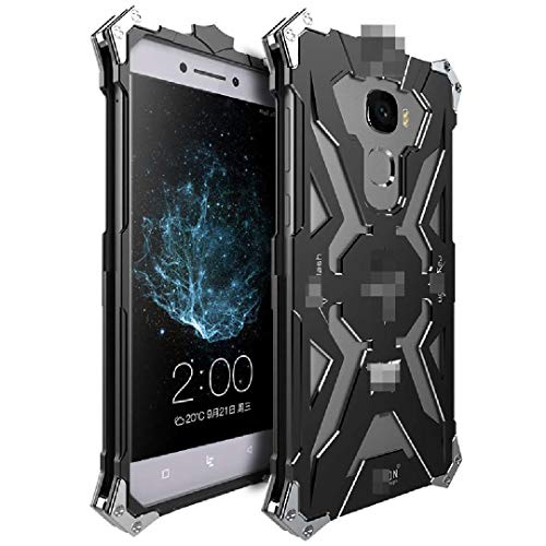 LeEco Le 2 Pro/S3 Case, Shiny Awesome Make-up Mirror Plated Aluminum Metal Frame Bumper Slim Cover, TAITOU Cool 2 in 1 Ultralight Thin Phone Case For LeEco Le2/S3 Black