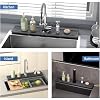 Fast Drying Kitchen Sink Splash Guard, Durable Stone Kitchen Faucet Mat, Water Absorbing Stone Tray for Sink, Diatomite Faucet Mat for Kitchen Sink, Stone Drying Mat for Kitchen and Bathroom Counter #5