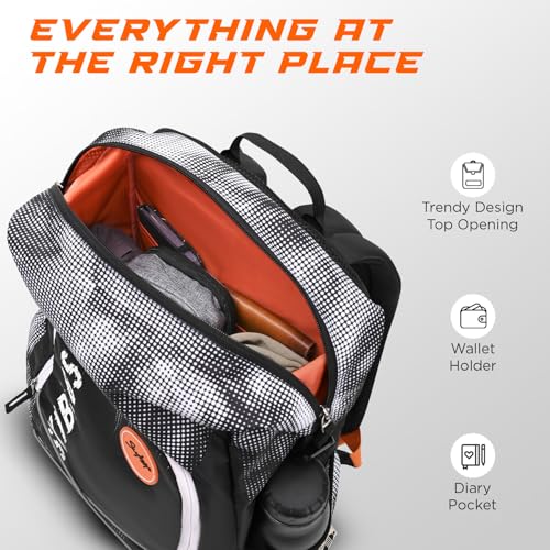 Image of Skybags Yolo 01 Casual Backpack 35L With Laptop Compartment for Men & Women With Padded Back & Shoulder Strap (Pixel Black)