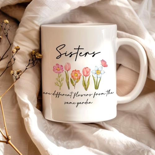 Image of TIED RIBBONS Rakhi Gift for Sister - Raksha Bandhan Return Gift for Girls Combo Gift Set - Artificial Crochet Flower Bouquet and Printed Coffee Mug (325ml) and Greeting Card - Rakhi Gifts for Sister