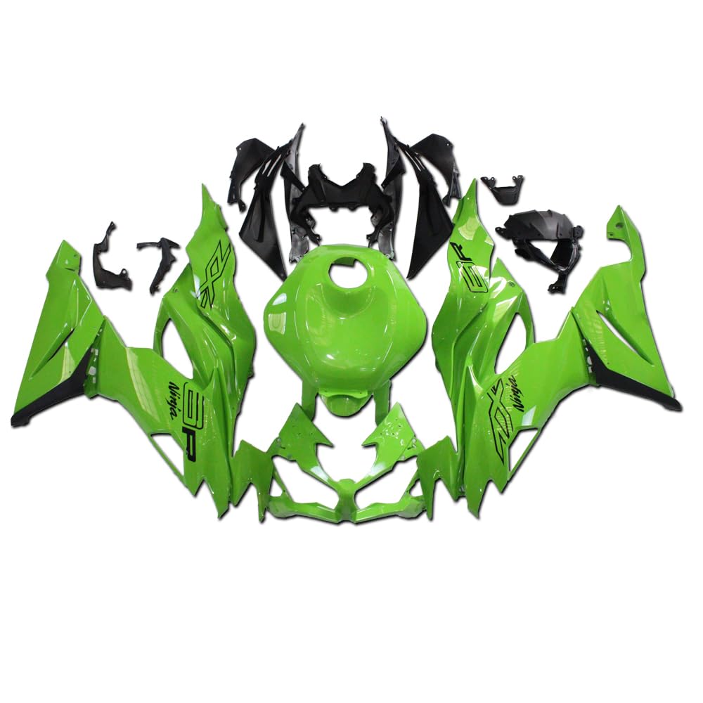 NT Green Complete Fairing Fit for Kawasaki Ninja 2019 2020 2021 2022 2023 ZX6R 636 ZX-6R Injection ABS Plastics Aftermarket Bodywork Bodyframe 19 20 21 22 23 A57