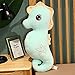 YMQKX Peluche Cavalluccio Marino Giocattolo per Bambini Kawaii Cuscini per Dormire Peluche Giocattoli Regalo di Compleanno per Bambini Ragazze Giocattoli Adorabili Giocattolo per Bambini 90 cm Verde