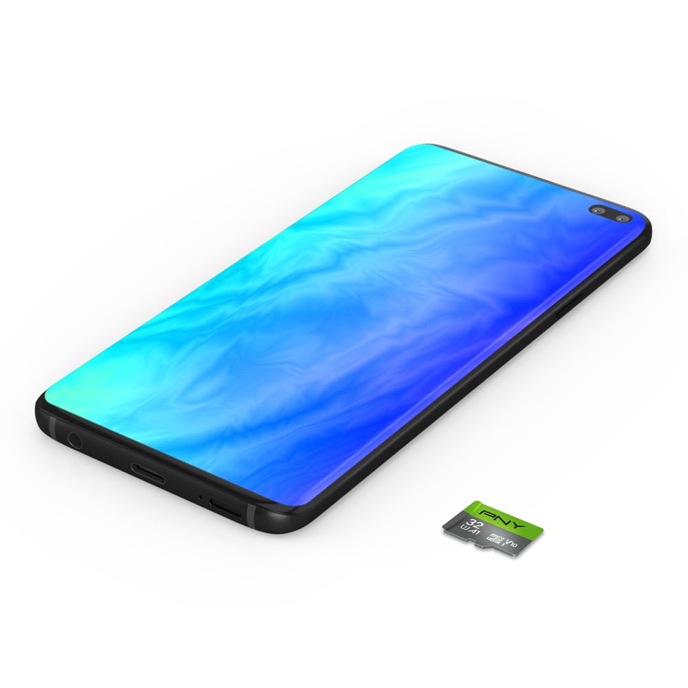 PNY Scheda di memoria flash microSDHC™ da 32 GB, classe 10 U1 V10 A1, velocità di lettura rapida, UHS-I, foto Full HD continue, video HD, prestazioni quotidiane veloci, per tablet, droni, fotocamere