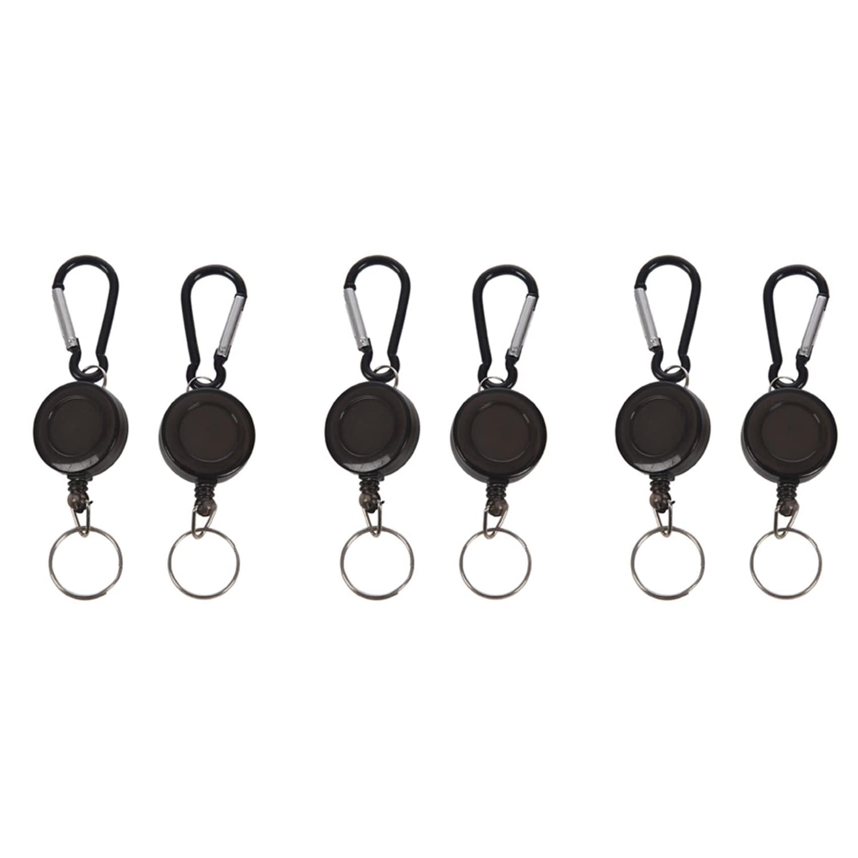 Wresetly 2 Pezzi Rotolo Di Distintivo – RETRACTABLE YOYO SKIPASS ID Porta Carte, Colore: Nero, Quantità: 2 Pezzi - Foto 8