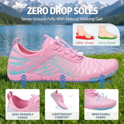 Image of ELETON Barefoot Shoes Women Men Hiking Water Shoes Wide Toe Box Zero Drop
