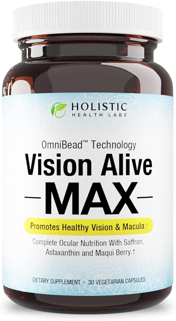 Vision Alive Max with 8 Natural Ingredients Lutemax® 2020, Bilberries, Blueberries, c3g from Black Currant, Maqui Berry, Saffron, and Astaxanthin (30 Count (Pack of 1)) Vision Alive Max with 8 Natural Ingredients Lutemax® 2020, Bilberries, Blueberries, c3g from Black Currant, Maqui Berry, Saffron, and Astaxanthin (30 Count (Pack of 1))