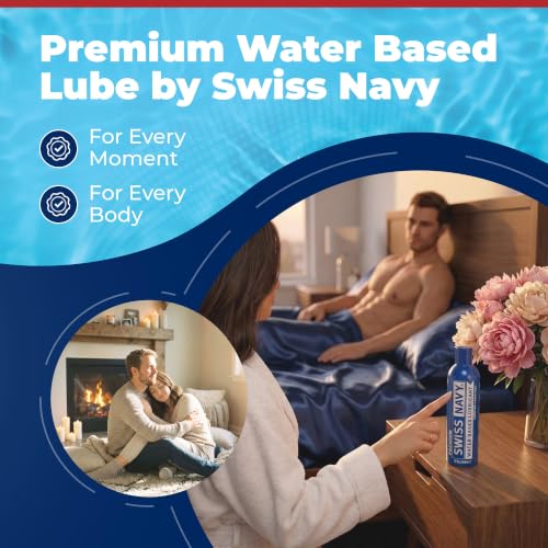 Image of Swiss Navy Premium Water-Based Lubricant - 12 oz | Lubricating Gel for Men, Women & Couples - Toy Safe - Non-Staining Formula - Compatible with Latex & Condoms