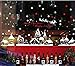 Bukely Pegatinas de Navidad, Navidad Decoracion Navidad Copo de Nieve, Pegatinas de Pared calcomanías de Ventanas Escaparate, Tienda, Oficina (2 Hojas X 30 * 90cm) (B)