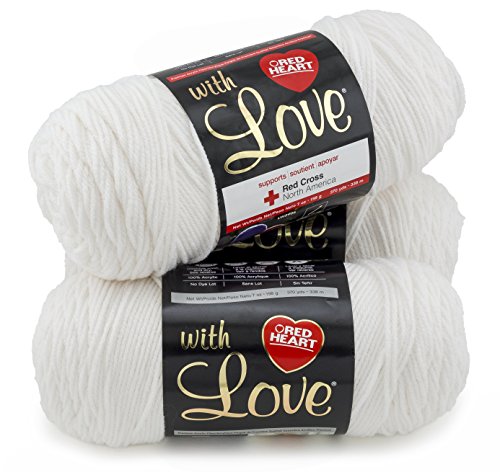 Image of Red Heart With Love 3 Pack, 3-Pack-White 3 Count