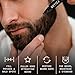 4 Pack Beard Filling Pen Kit with 4 Tips - Waterproof Beard Pencil for Men, Fill, Shape & Define with Brush - Striking Viking (Jet Black)
