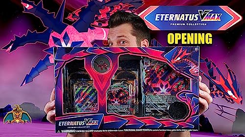 Image of DUNGRANI ENTERPRISE Pokermen Presented ETERNATUS VMAX 6 Jumbo Cards + 50 Cards + 2 Rare Cards + Pokermen Cards PLAYMAT Game for Kids, Boys and Girls