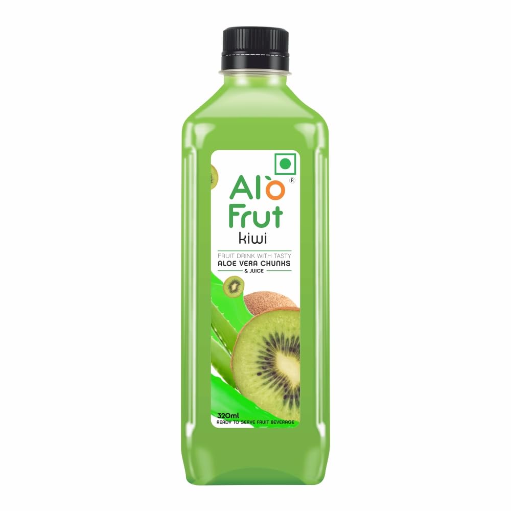 Alo frut Kiwi Fruit Drink with Tasty Aloevera Chunks & Juice