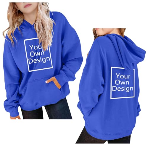 Cute Custom Hoodie For Kids Boys Girls Personalized Sweatshirt With Text/Photo Trendy Long Sleeve Tops On Front Back