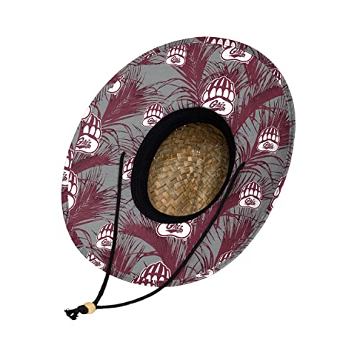 Image of FOCO NCAA Mens NCAA College Team Logo Floral Straw Sun Hat