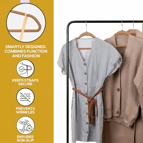 Image of Techzoo 50 Pack New Premium Quality Velvet Hangers Ultra Thin Non Slip Adult Felt Space Saving Hangers for Closet Heavy Duty Coat Pants Jackets Dress Hangers 360 Swivel Hook Hold Upto 10 lbs Bronze