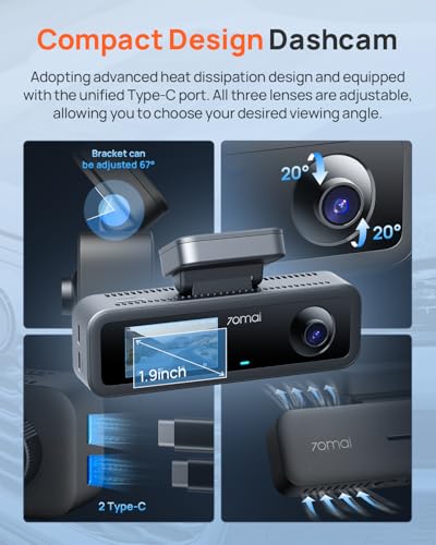 70mai 4K Dash Cam Front and Rear Inside - image 9