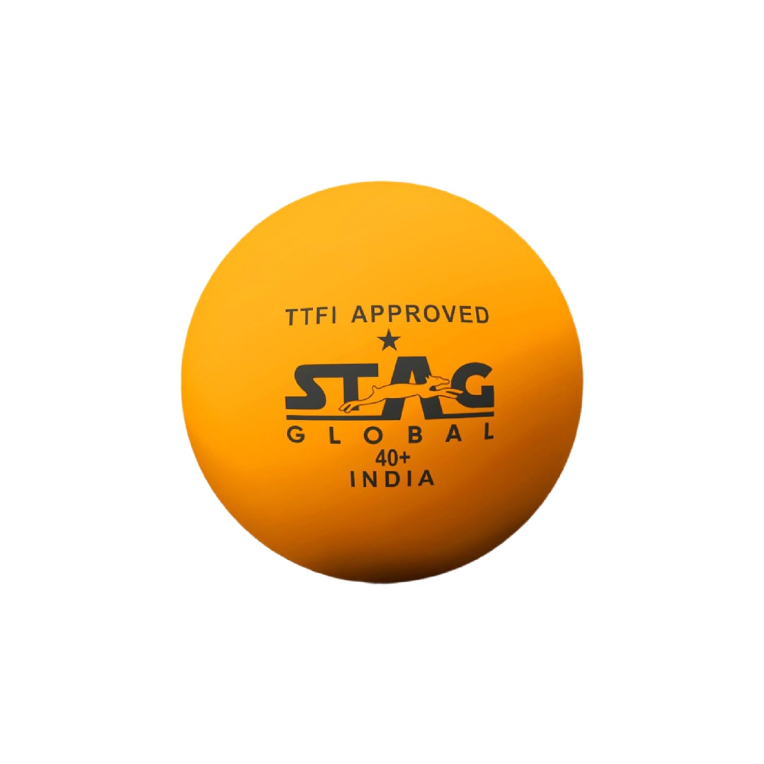 stag iconic STAG One Star Plastic Table Tennis Ball (40mm, Pack of 6, Orange)-picture-21