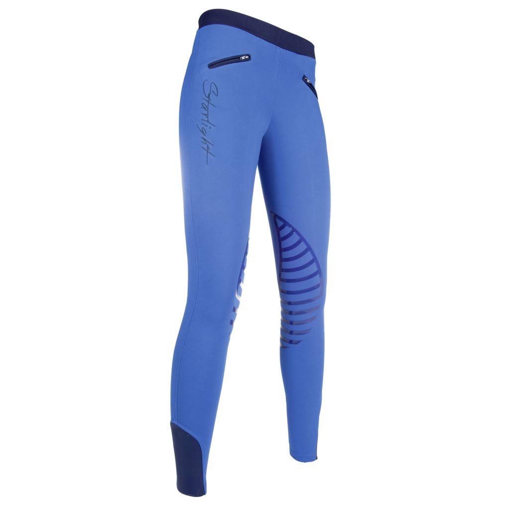 HKM - Reitleggings -Starlight- Silikon-kniebesatz, Pantaloni Bambine e Ragazze
