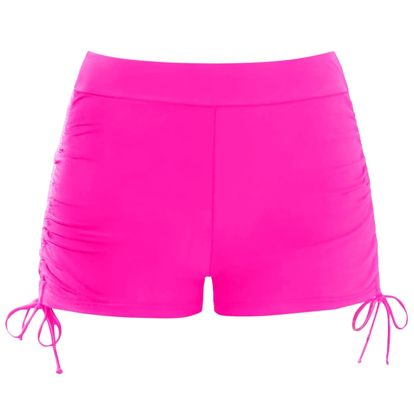 Genérico Shorts de Baño niña Bañador Short Deportes Acuáticos Shorts de Natación Secado Rápido Bañador de Pantalon Cortos con cordón Ajustables