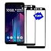 Produktbild HTC U11 Plus Schutzfolie, GOGME 0.33mm 2.5D Kanten, 9H Härte Gehärtetes Bruchsicheres Glas Effektivste Schutz des Bildschirms, Schwarz 2pcs