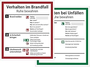 Dreifke Notfallanweisungen Set 2 Schilder