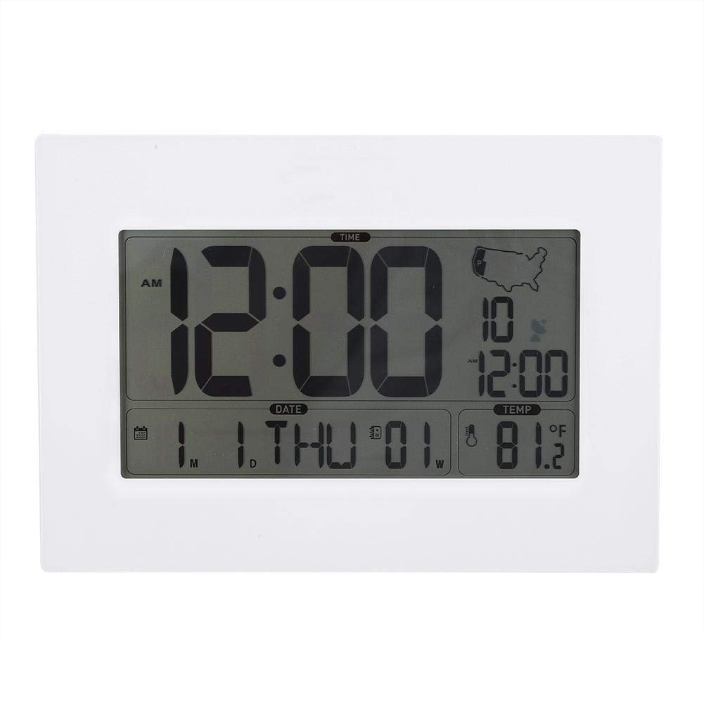 Termómetro Higrómetro, multifuncional Color de interior Digital Temperatura Humedad Medidor Reloj Nivel confort Clima(Blue,White)