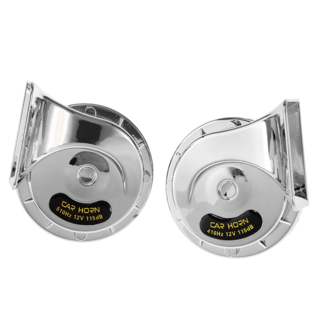 Motorrad Hupe 2pcs Air Snail Horn Set 12V 4A Dual Tone Auto Boot LKW Sirene Twin Snail Hupe