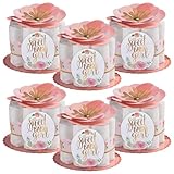HOME & HOOPLA -Diaper Centerpiece Decorating Kit- Floral Baby Shower Party Supplies - Sweet Baby Girl Diaper Centerpiece Decorating Kit, Set of 6