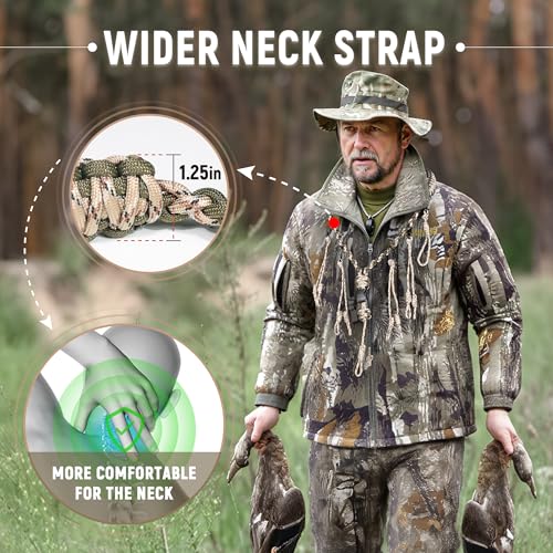 image for GLORYFIRE Duck Call Lanyard with Removable Drops Secures 5 Call Premiu