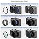 Haoge LAR-GR Objektiv Filter Adapter Ring für RICOH GR III GRIII GR3 Kamera schwarz