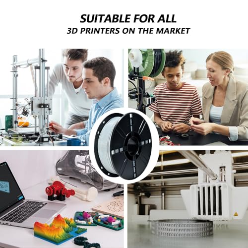 Image of iBOSS Matte PLA Plus Filament 1.75mm Marble Gray, Matte PLA PRO 3D Printer Filament 1kg, 1.75+ /-0.02mm PLA Filament Marble Fits for Most FDM 3D Printers.