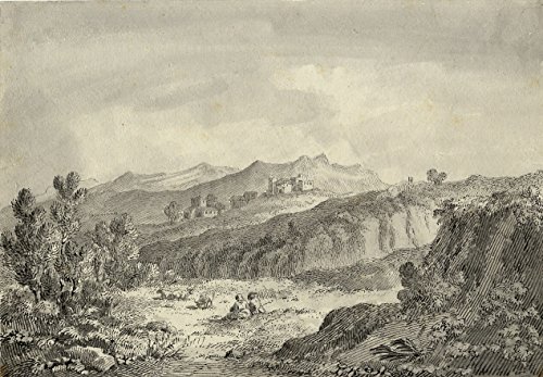 IN THE APENNINES. Bel disegno su carta, databile