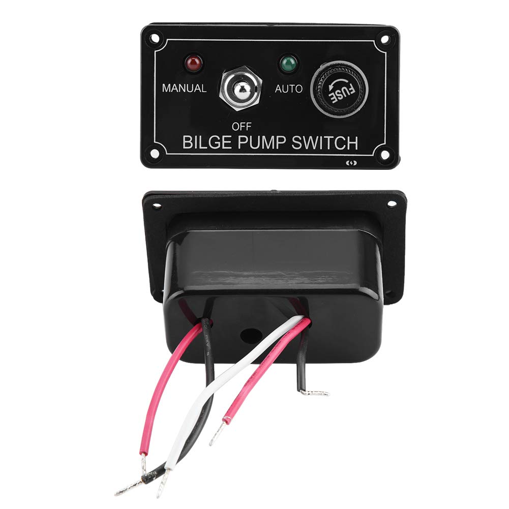 Panneau de commutation - Panneau de commutation de pompe de cale 12V CC longue durée avec indicateur LED pour la protection