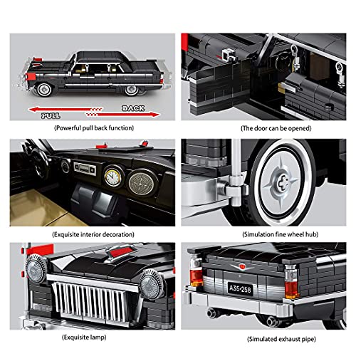 QIXIAOCYB XSUPER CA71 Technics Auto Rote Banner Bausteine 773 stücke MOC Klassische Ziehen Zurück Fahrzeug Bau Kit… – Bild 3