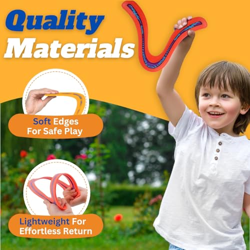 Liberty Imports Pack Combo de Anillos Voladores 6 Piezas Discos Deportivos de Plástico Pro, Anillos y Búmeranes - Juegos Deportivos al Aire Libre Ligeros para Niños y Adultos miniatura 3