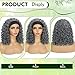 CINHOO Short Afro Kinky Curly Grey Headband Wigs for Black Women12inch Shoulder Length Salt and Pepper Headband Wig for Women Synthetic Deep Curly Head Band Wig Daily Use (Grey)