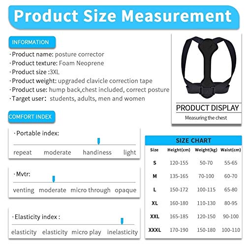 Correcteur de posture dos discret pour le bureau et la maison taille L - 7