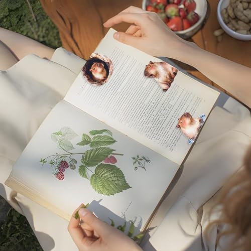 10 PC Magnetic Bookmarks, Cute Hydrochoerus  - image 6