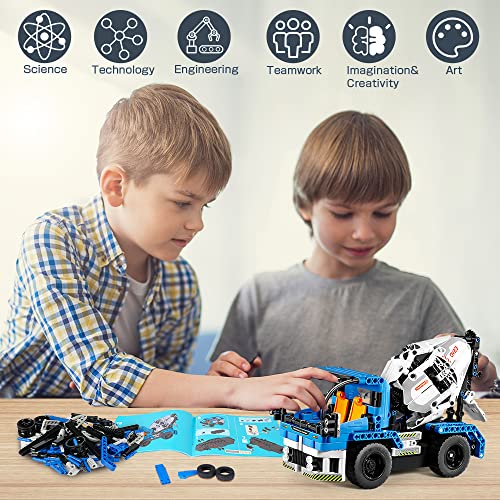 HOGOKIDS Technik Ferngesteuert Auto Bauspielzeug - 2 in 1 Bausteine Spielzeug ab 6 7 8 9 10 Jahre für Jungen Mädchen… – Bild 6