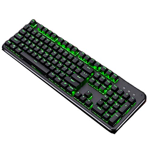 Kmgjc 30 Clases de Teclado retroiluminado del Juego, iluminación del LED USB cableado del Teclado de la computadora diseño del Reino Unido (Estilo : C)