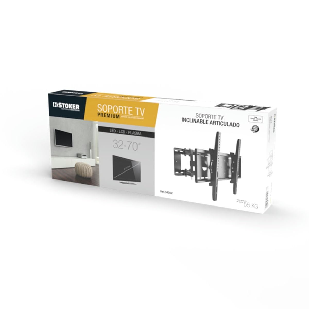 SOPORTE TV-LCD 55KG 32”-70” ARTICULADO
