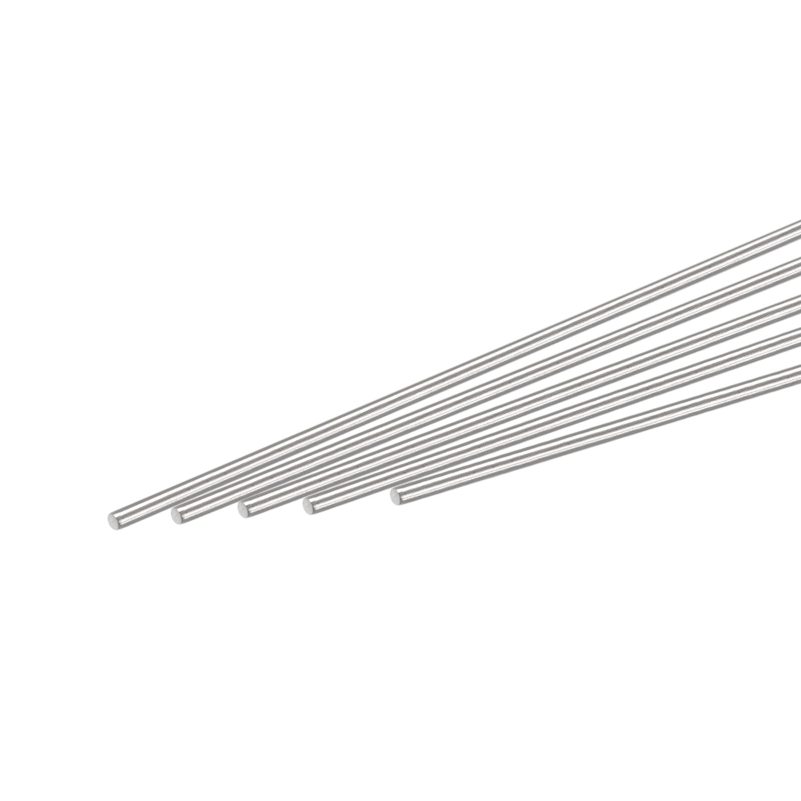 Sourcing Map 20 Aste Rotonde In Acciaio, 1,6 Mm X 150 Mm, Per