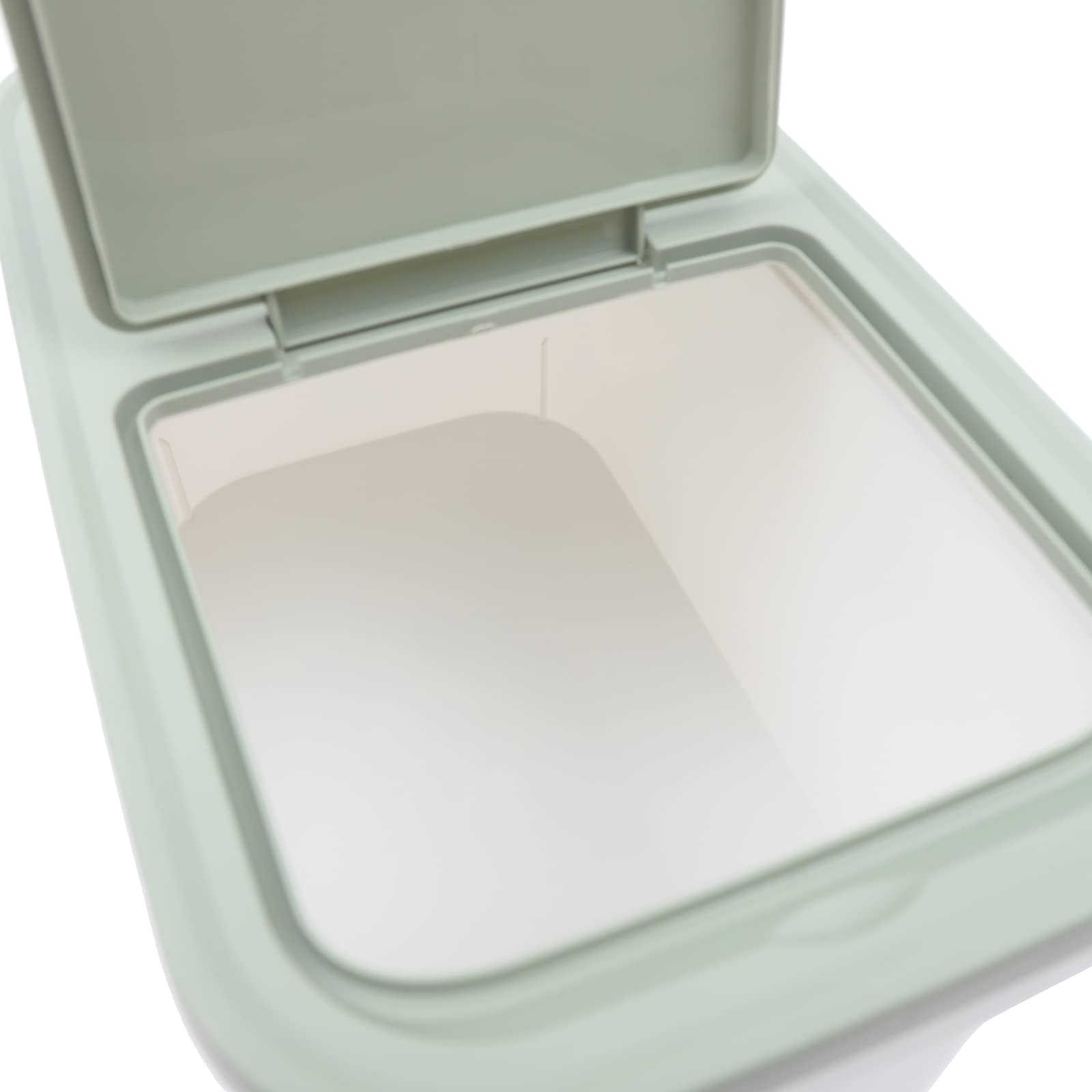 Contenitore Ermetico Per Alimenti 10 Kg – Porta Riso E Farina Con Misurino, Plastica Sicura, Verde Elegante