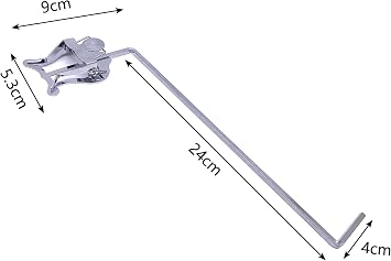 3/4 Vertical Keys Euphonium Marching Clamp-on Lyre Metal Plating Sheet Music Clip 11Inch Length