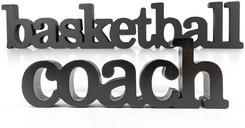 ChalkTalkSPORTS Wooden Basketball Coach Sign - Autograph Ready Basketball Coach Gift - Pen Included