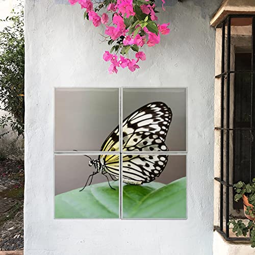 Fresque Céramique Papillon Décoration Murale Artisanale Émaillée - 2