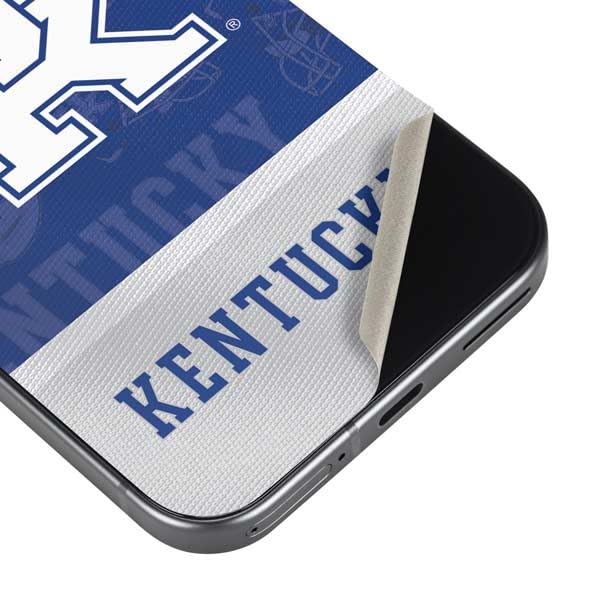 Skinit Decal Phone Skin Compatible with Google Pixel 9a - Officially Licensed University of Kentucky Jersey Split Design