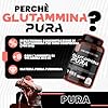 L-Glutammina Pura | Stimola aumento GH ormone della crescita | Diminuisce fatica post allenamento | Integratore di Glutamina Amminoacido Made in Italy | 120 compresse T-Rex Integratori