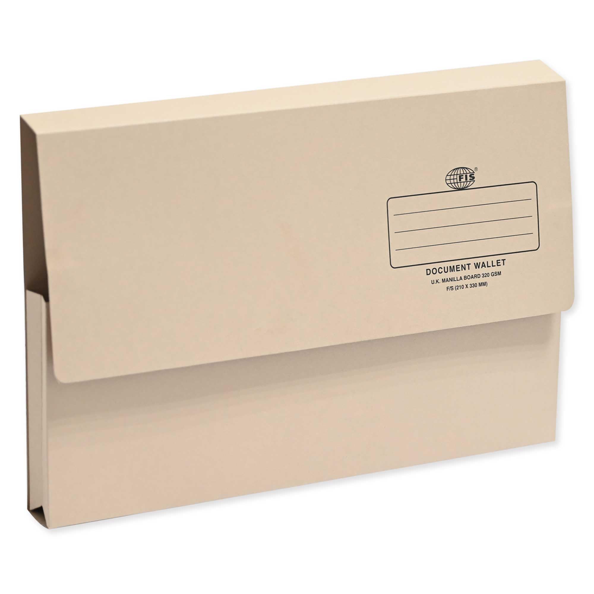 Sponsored Ad – FIS Document Wallets Buff Color, Pack of 50 Pcs, 320 gsm, F/S (210 x 330 mm) Size - FSFF8BF